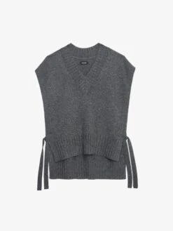 Zadig & Voltaire Maddy Cashmere Sweater Anthracite -Zadig & Voltaire Clothing KWSW01523 ANTHRACITE PACKSHOT 6728b2545dd9d