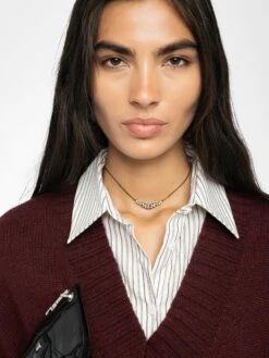 Zadig & Voltaire Maddy Cashmere Sweater Burgundy -Zadig & Voltaire Clothing KWSW01523 BURGUNDY ADDI 2 686b818baf37f