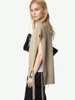 Zadig & Voltaire Maddy Cashmere Sweater Oatmeal -Zadig & Voltaire Clothing KWSW01523 OATMEAL HOVER 67234ffc4e3e0