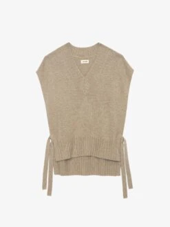 Zadig & Voltaire Maddy Cashmere Sweater Oatmeal -Zadig & Voltaire Clothing KWSW01523 OATMEAL PACKSHOT 6728b36666e10