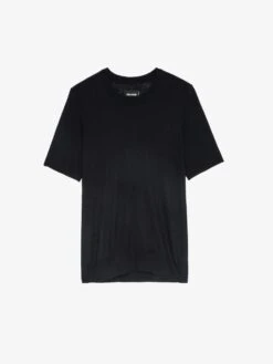 Zadig & Voltaire Ida Cashmere Sweater Black -Zadig & Voltaire Clothing KWSW01524 NOIR PACKSHOT