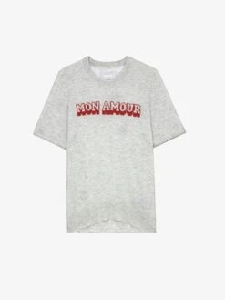 Zadig & Voltaire Ida Mon Amour Cashmere Sweater Neige -Zadig & Voltaire Clothing KWSW01544 NEIGE PACKSHOT 66262607da9d4