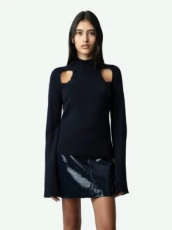 Zadig & Voltaire Micky Sweater Encre -Zadig & Voltaire Clothing KWSW01551 ENCRE HOVER 670e31c909bcd