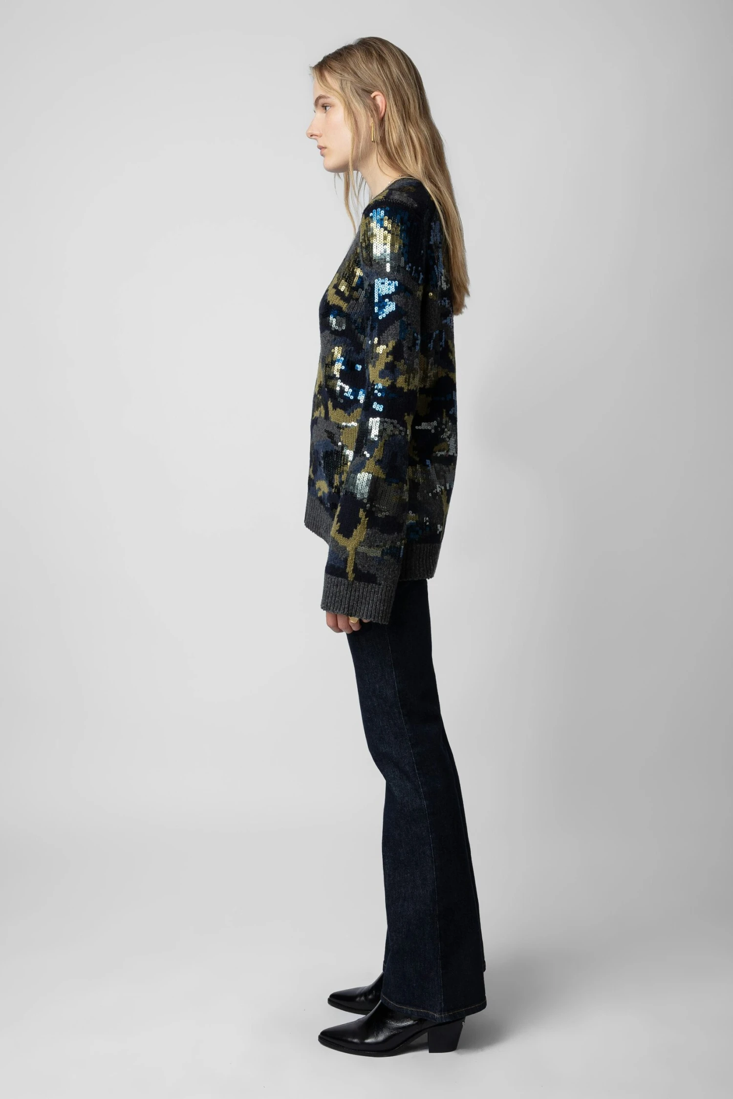 Zadig & Voltaire Cosmy Sequins Sweater Ardoise 5 Zadig & Voltaire Cosmy Sequins Sweater Ardoise - Image 3