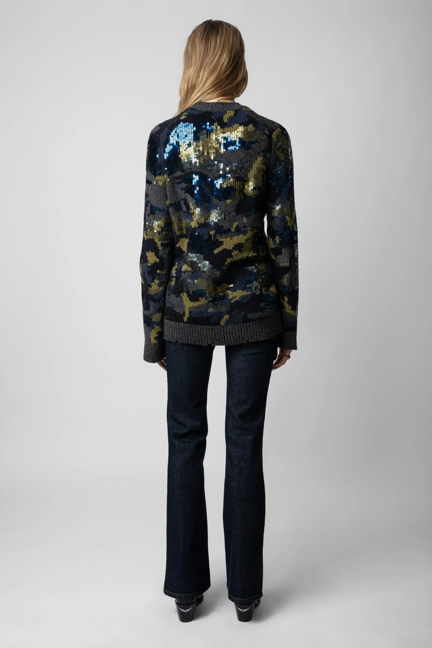 Zadig & Voltaire Cosmy Sequins Sweater Ardoise 6 Zadig & Voltaire Cosmy Sequins Sweater Ardoise - Image 4