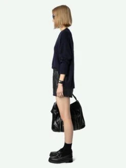 Zadig & Voltaire Markus Cashmere Sweater Encre -Zadig & Voltaire Clothing KWSW01598 ENCRE ADDI 3 6704e3ccb496b