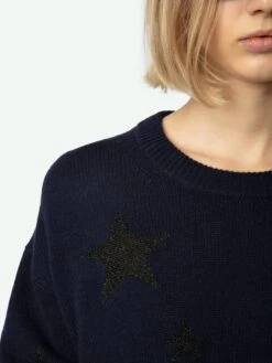 Zadig & Voltaire Markus Cashmere Sweater Encre -Zadig & Voltaire Clothing KWSW01598 ENCRE HOVER 6704e3c42c114