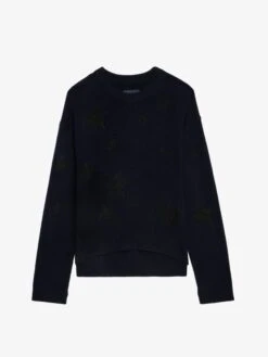 Zadig & Voltaire Markus Cashmere Sweater Encre -Zadig & Voltaire Clothing KWSW01598 ENCRE PACKSHOT 6706857a49e8f