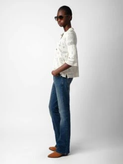 Zadig & Voltaire Taho Sweater Ecru -Zadig & Voltaire Clothing KWSW01635 ECRU ADDI 3