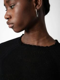 Zadig & Voltaire Moira Sweater Black 10 Zadig & Voltaire Moira Sweater Black -Zadig & Voltaire Clothing KWSW01636 NOIR ADDI 1