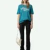 Zadig & Voltaire Ida Diamante Amour Cashmere Sweater Aqua