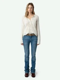 Zadig & Voltaire Salmyr Wings Sweater Ecru