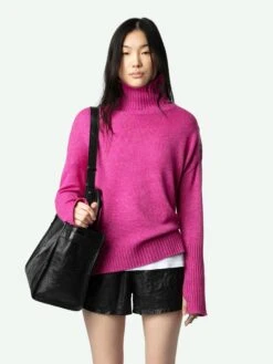Zadig & Voltaire Alma Jewelled Cashmere Sweater Clematis -Zadig & Voltaire Clothing KWSW01645 CLEMATIS ADDI 1 668cff942e97e