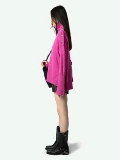 Zadig & Voltaire Alma Jewelled Cashmere Sweater Clematis -Zadig & Voltaire Clothing KWSW01645 CLEMATIS ADDI 2 668d004f1995e