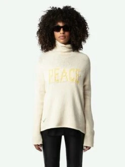 Zadig & Voltaire Almy Sweater Latte -Zadig & Voltaire Clothing KWSW01649 LATTE ADDI 1 6683f18c4615a