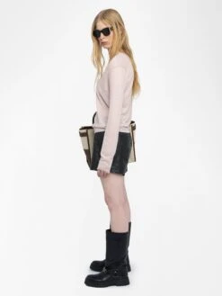 Zadig & Voltaire Rivy Cashmere Sweater Bebe -Zadig & Voltaire Clothing KWSW01661 BEBE ADDI 1 683700bea6320