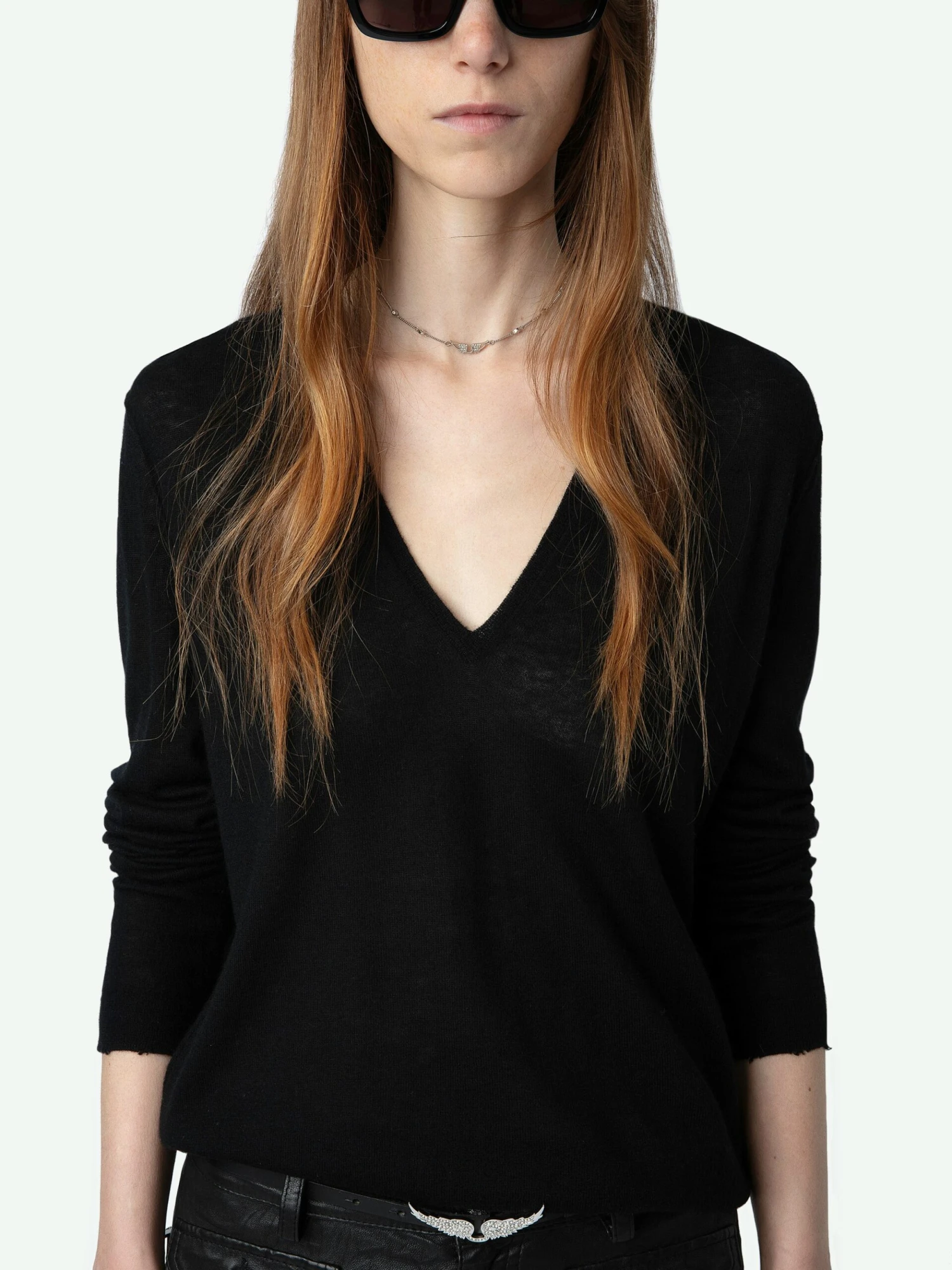 Zadig & Voltaire Rivy Cashmere Sweater Black 6 Zadig & Voltaire Rivy Cashmere Sweater Black - Image 4