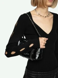 Zadig & Voltaire Syla Sweater Black -Zadig & Voltaire Clothing KWSW01662 NOIR HOVER 6704e472b764e