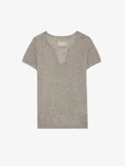 Zadig & Voltaire Celsy Cashmere Sweater Latte -Zadig & Voltaire Clothing KWSW01671 LATTE PACKSHOT 664332d5a925a