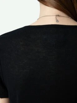 Zadig & Voltaire Celsy Cashmere Sweater Black -Zadig & Voltaire Clothing KWSW01671 NOIR HOVER 664c601deb567