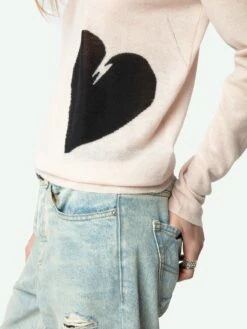 Zadig & Voltaire Pravis Cashmere Sweater Pearly -Zadig & Voltaire Clothing KWSW01681 PEARLY HOVER 675fef9db0590