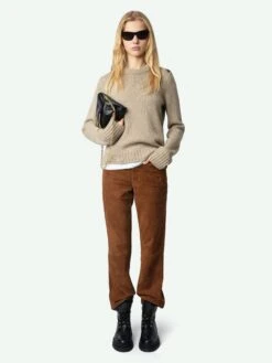 Zadig & Voltaire Malty Cashmere Sweater Oatmeal