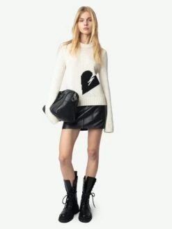 Zadig & Voltaire Malty Wool Sweater Ecru -Zadig & Voltaire Clothing KWSW02767 ECRU ADDI 2 67234e96a2253
