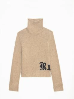 Zadig & Voltaire Nalma Wool Sweater Oatmeal -Zadig & Voltaire Clothing KWSW02769 OATMEAL PACKSHOT 6728b3054698d