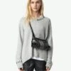 Zadig & Voltaire Markus Cashmere Sweater Gris Chine Clai -Zadig & Voltaire Clothing KWSW02782 GRIS CHINE CLAI ADDI 1 67234f639495d