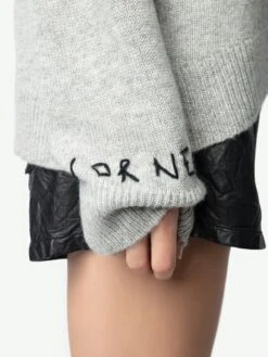 Zadig & Voltaire Markus Cashmere Sweater Gris Chine Clai -Zadig & Voltaire Clothing KWSW02782 GRIS CHINE CLAI ADDI 5 67234edc4bb83