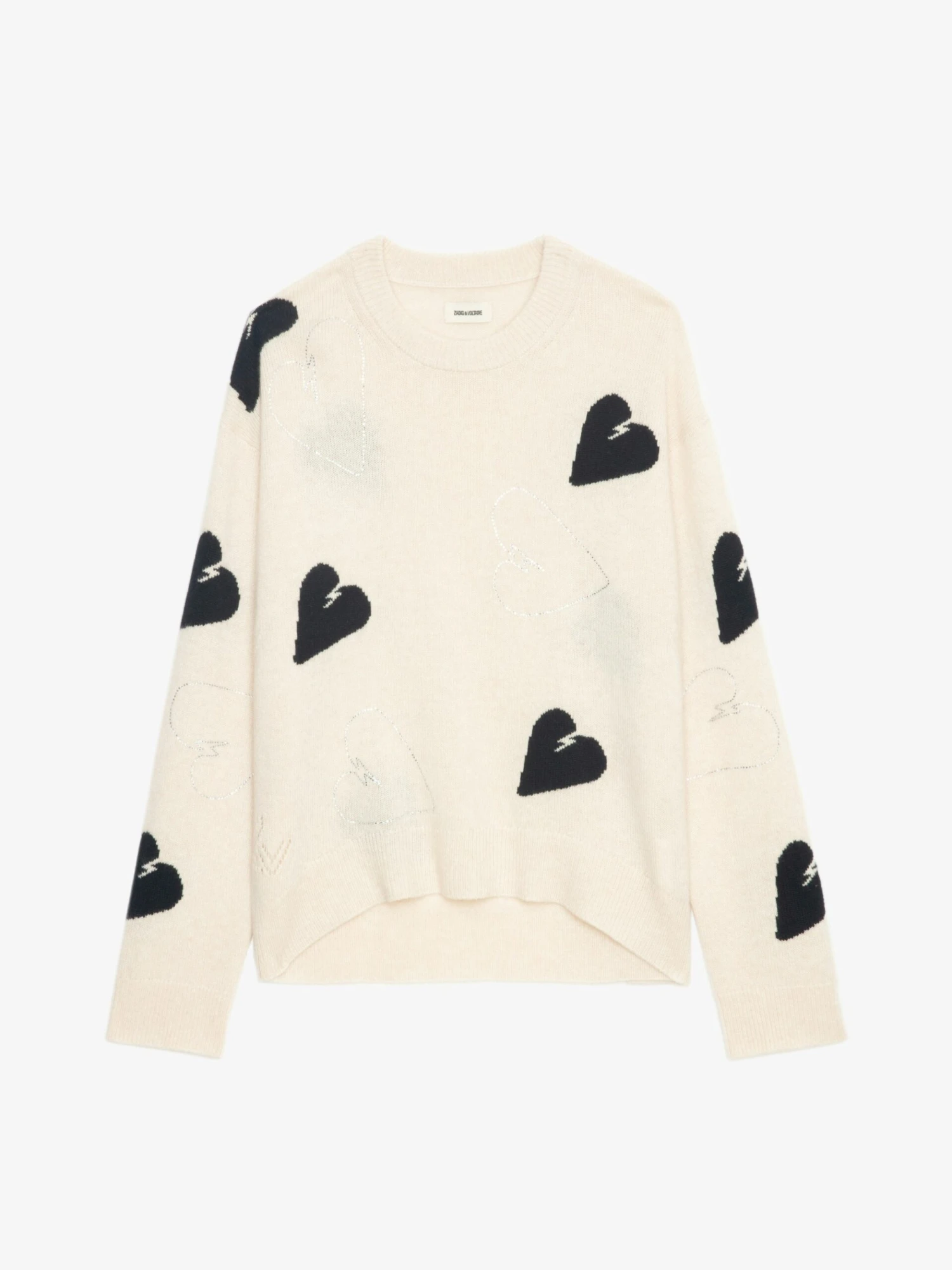 Zadig & Voltaire Markus Off-White Rhinestone Sweater Ecru 9 Zadig & Voltaire Markus Off-White Rhinestone Sweater Ecru - Image 7