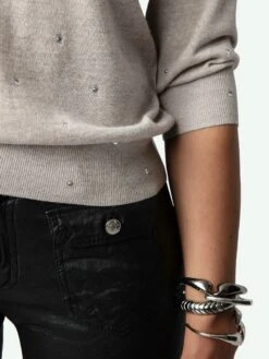 Zadig & Voltaire Kandy Sweater Erable -Zadig & Voltaire Clothing KWSW02796 LATTE ADDI 2 66ce04eb1f9d6