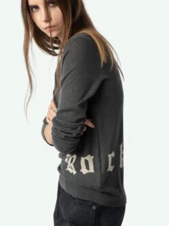 Zadig & Voltaire Ivy Cashmere Sweater Anthracite -Zadig & Voltaire Clothing KWSW02797 ANTHRACITE HOVER 675fef7b2afee