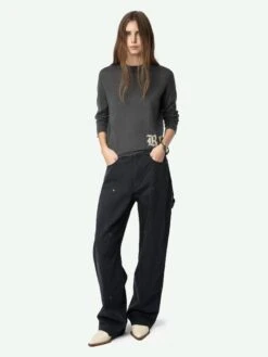 Zadig & Voltaire Ivy Cashmere Sweater Anthracite