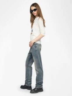 Zadig & Voltaire Teissa Wool Sweater Ecru -Zadig & Voltaire Clothing KWSW02802 ECRU ADDI 2 68485192b9758