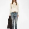 Zadig & Voltaire Miss Cashmere Sweater Ecru