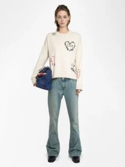 Zadig & Voltaire Markuz Cashmere Sweater Ecru