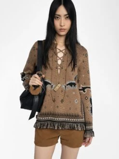 Zadig & Voltaire Leon Wool Sweater Daim -Zadig & Voltaire Clothing KWSW02812 DAIM ADDI 2 685d2209c5ecf