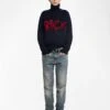 Zadig & Voltaire Mora Wool Sweater Encre -Zadig & Voltaire Clothing KWSW02823 ENCRE SHOOTING 685e8e4d8cbd8