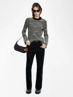 Zadig & Voltaire Spiky Sweater Black 11 Zadig & Voltaire Spiky Sweater Black -Zadig & Voltaire Clothing KWSW02837 BLACK ADDI 1 687df5c7117cb