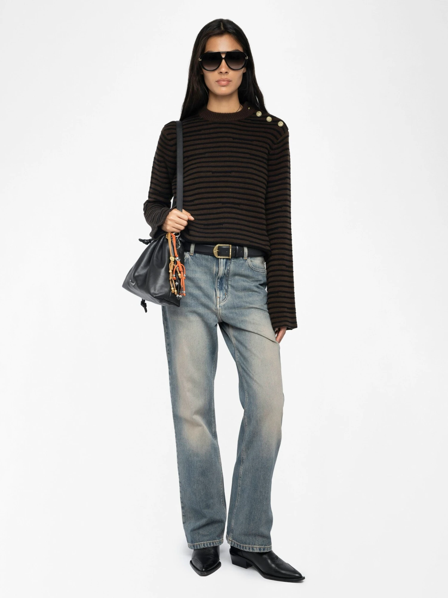 Zadig & Voltaire Spiky Sweater Dark Chocolate 5 Zadig & Voltaire Spiky Sweater Dark Chocolate - Image 3