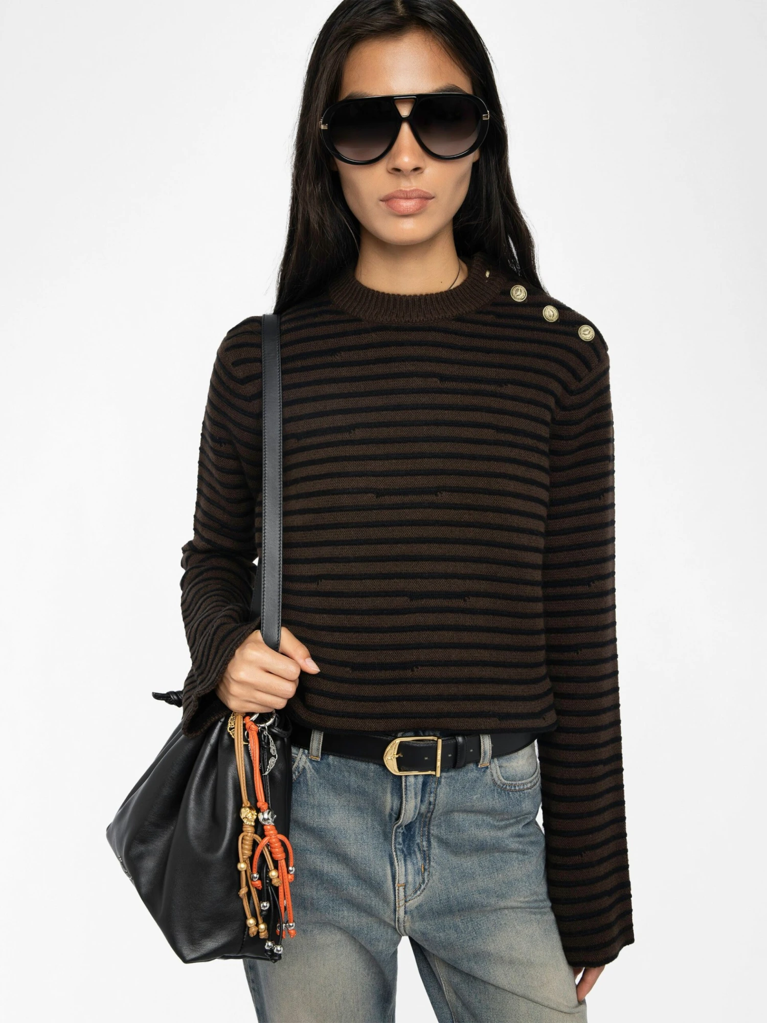 Zadig & Voltaire Spiky Sweater Dark Chocolate 6 Zadig & Voltaire Spiky Sweater Dark Chocolate - Image 4