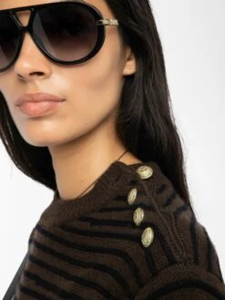 Zadig & Voltaire Spiky Sweater Dark Chocolate 14 Zadig & Voltaire Spiky Sweater Dark Chocolate -Zadig & Voltaire Clothing KWSW02837 DARK CHOCOLATE HOVER 686b82c587d98