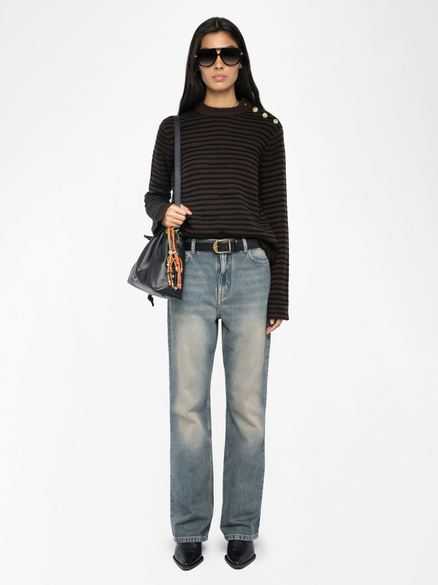 Zadig & Voltaire Spiky Sweater Dark Chocolate 3 Zadig & Voltaire Spiky Sweater Dark Chocolate