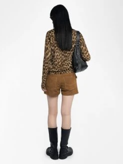 Zadig & Voltaire Rivy Cashmere Sweater Daim -Zadig & Voltaire Clothing KWSW02839 DAIM BACK 685d226bf1deb