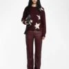 Zadig & Voltaire Markuz Cashmere Sweater Burgundy -Zadig & Voltaire Clothing KWSW02844 BURGUNDY SHOOTING 685d22f6c3513