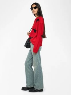 Zadig & Voltaire Markuz Cashmere Sweater Love -Zadig & Voltaire Clothing KWSW02844 LOVE ADDI 2 686b841383c8b