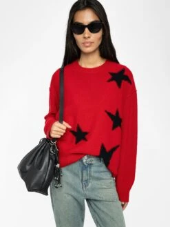 Zadig & Voltaire Markuz Cashmere Sweater Love -Zadig & Voltaire Clothing KWSW02844 LOVE HOVER 686b83791e01b