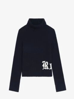 Zadig & Voltaire Nalma Wool Sweater Encre 13 Zadig & Voltaire Nalma Wool Sweater Encre -Zadig & Voltaire Clothing KWSW02907 ENCRE PACKSHOT 6866817c5e390