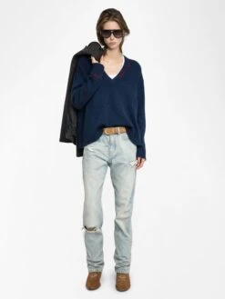 Zadig & Voltaire Mikyz Cashmere Sweater Encre